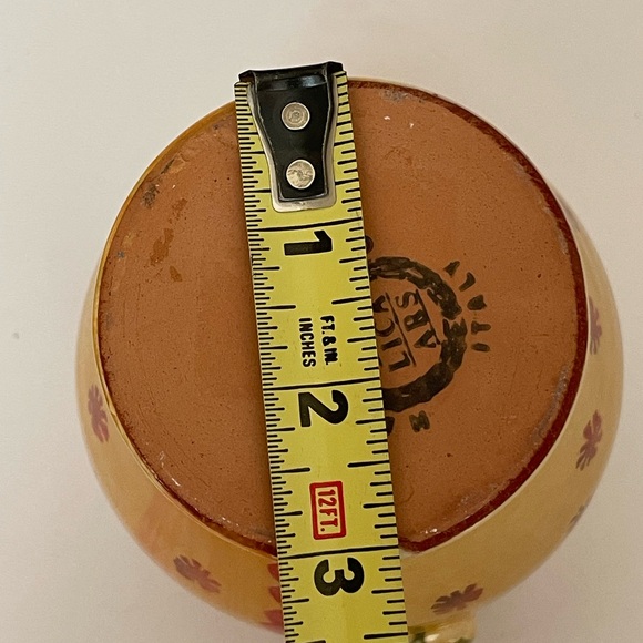 ITALIAN Artisan Hand Painted Glazed Clay Small Serving Pitcher Rooster Motif - Picture 7 of 10